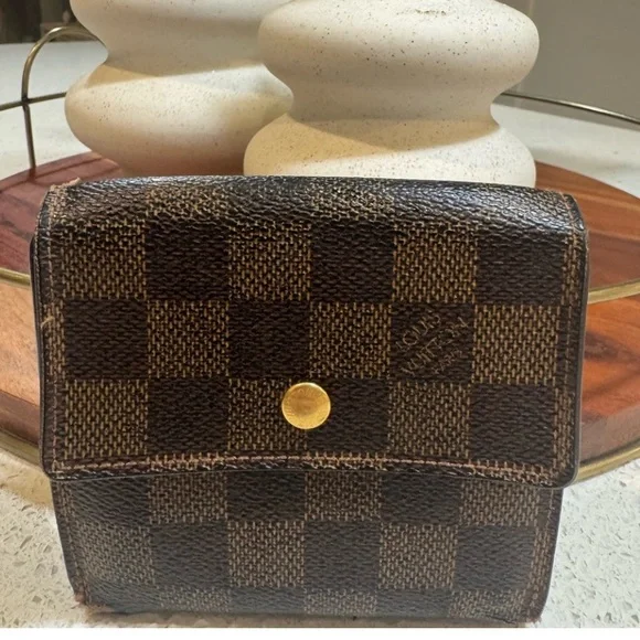 Authentic Louis Vuitton Vintage Damier Ebene Wallet - Picture 1 of 5